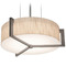 AFX Lighting Afx Lighting Apex Satin Nickel LED Pendant Light with Drum Shade APP1214LAJUDWG-JT