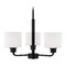 Generation Lighting Canfield 20-Inch Midnight Black LED Chandelier by Generation Lighting 3128803EN3-112