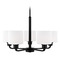 Generation Lighting Canfield 24-Inch Midnight Black LED Chandelier by Generation Lighting 3128805EN3-112