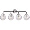 Visual Comfort Signature Collection Ian K. Fowler Bistro 4-Light Sconce in Nickel by Visual Comfort Signature S2025PNBLKCG