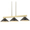 Z-Lite Z-Lite Cobalt Modern Gold Billiard Light with Conical Shade 152MGLD-MBRZ