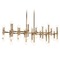 Kuzco Lighting Rivoli Brushed Gold LED Chandelier by Kuzco Lighting CH96142-VB