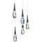 Schonbek Beyond Hibiscus 5-Light LED Crystal Pendant in Black by Schonbek Beyond BPD21205-BK