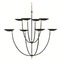 Visual Comfort Signature Collection Thomas OBrien Keira XL Chandelier in Bronze & Brass by VC Signature TOB5785BZ/HAB