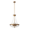 Alora Lighting Alora Lighting Marcel Aged Gold Pendant Light with Bowl / Dome Shade PD464018AG