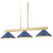 Z-Lite Z-Lite Cobalt Modern Gold Billiard Light with Conical Shade 152MGLD-MNB