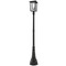 Z-Lite Seoul Black Post Light by Z-Lite 571PHBR-564P-BK