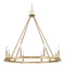 Capital Lighting Capital Lighting Pearson Aged Brass Chandelier 4918AD