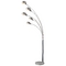 Elk Lighting Modern Arc Lamp in Chrome and White Marble Finish D2173