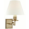 Visual Comfort Signature Collection Visual Comfort Signature Collection Alexa Hampton Dean Natural Brass Sconce AH2000NB-L