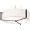 AFX Lighting Afx Lighting Apex Satin Nickel LED Pendant Light with Drum Shade APP1524LAJUDWG-LW