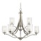 Generation Lighting Elmwood Park Brushed Nickel Chandelier by Generation Lighting 3137309-962