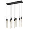 Avenue Lighting Original Glacier 7-Light LED Multi-Light Pendant in Matte Black by Avenue Lighting HF1900-7-GL-BK