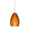 Besa Lighting Besa Lighting Pera Satin Nickel LED Mini-Pendant Light 1XT-171380-LED-SN