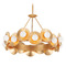 Corbett Lighting Corbett Lighting Emerald Vintage Gold Leaf LED Chandelier 333-32-VGL