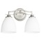 Quorum Lighting Jardin Satin Nickel Bathroom Light by Quorum Lighting 5027-2-65