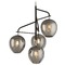 Troy Lighting Odyssey 34.50-Inch High Chandelier in Carbide Black & Polished Nickel by Troy Lighting F4296