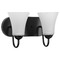 Progress Lighting Classic Black 2-Light Bathroom Light by Progress Lighting P300234-031
