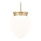 Z-Lite Z-Lite Gideon Modern Gold Pendant Light with Teardrop Shade 1945P12-MGLD