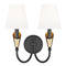 Z-Lite Z-Lite Claudelle Matte Black & Modern Gold Sconce 4014-2S-MB-MGLD