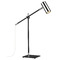 Z-Lite Calumet Matte Black & Polished Nickel Swing Arm Lamp by Z-Lite 814TL-MB-PN