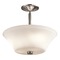 Kichler Lighting Aubrey 15-Inch Semi-Flush Mount in Brushed Nickel by Kichler Lighting 43669NI
