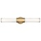 Hinkley Facet 26-Inch Heritage Brass LED Bath Light by Hinkley Lighting 51152HB