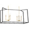 Minka Lavery Minka Lavery Colwick Matte Black & Signature Gold Island Light 1466-883
