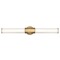 Hinkley Facet 32-Inch Heritage Brass LED Bath Light by Hinkley Lighting 51153HB