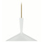 Visual Comfort Signature Collection Aerin Rosetta Pendant in White & Brass by Visual Comfort Signature ARN5541WHTHAB