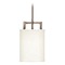 Hinkley Modern Mini-Pendant Light with White Shade by Hinkley Lighting 3207BR