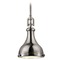 Elk Lighting Elk Lighting Rutherford Brushed Nickel Mini-Pendant Light with Bowl / Dome Shade 57050/1