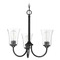 Craftmade Lighting Gwyneth Flat Black Chandelier by Craftmade Lighting 50423-FB