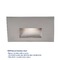 WAC Lighting Stainless Steel LED Recessed Step Light with Red LED by WAC Lighting WL-LED100F-RD-SS