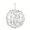Elk Lighting Crystal Pendant Light in Antique White Finish 18124/4