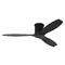 Visual Comfort Fan Collection Visual Comfort Fan Collection Collins 52 Smart Hugger Midnight Black Ceiling Fan Without Light 3CNHSM52MBKMBK