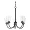 Craftmade Lighting Gwyneth Flat Black Chandelier by Craftmade Lighting 50425-FB