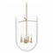 Hunter Fan Company Hunter Fan Company Sacha Alturas Gold Pendant Light with Bowl / Dome Shade 19386
