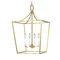 Visual Comfort Studio Collection Chapman & Meyers 18-Inch Southold Burnished Brass Hanging Lantern by Visual Comfort Studio CC1014BBS