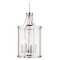 Maxim Lighting Maxim Lighting Sentinel Satin Nickel Pendant Light with Cylindrical Shade 25253CLSN