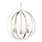 Maxim Lighting Maxim Lighting Sentinel Satin Nickel Pendant Light with Cylindrical Shade 25254CLSN