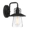 Meridian 10.5-Inch High Outdoor Wall Light in Black by Meridian M50022BK