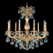 Schonbek Lighting Schonbek Worldwide Lighting Milano Parchment Gold Crystal Chandelier 5679-27R