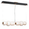 ET2 Lighting Soji 40-Inch LED Linear Pendant in Black & Gold by ET2 Lighting E25068-92BKGLD