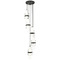 Z-Lite Z-Lite Cayden Matte Black Multi-Light Pendant with Cylindrical Shade 1946P-5R-MB