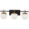 George Kovacs Lighting Alluria 3-Light Bath Light in Weathered Black & Autumn Gold by George Kovacs P1353-618