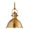 Visual Comfort Signature Collection E.F. Chapman Country Industrial Pendant in Brass by Visual Comfort Signature CHC5136ABAB