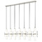 Z-Lite Z-Lite Cayden Brushed Nickel Multi-Light Pendant with Cylindrical Shade 1946P-7L-BN