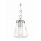 Crystorama Lighting Crystorama Lighting Voss Polished Nickel Mini-Pendant Light with Conical Shade VSS-7002-PN