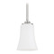 Craftmade Lighting Gwyneth Brushed Polished Nickel Mini Pendant by Craftmade Lighting 50491-BNK-WG